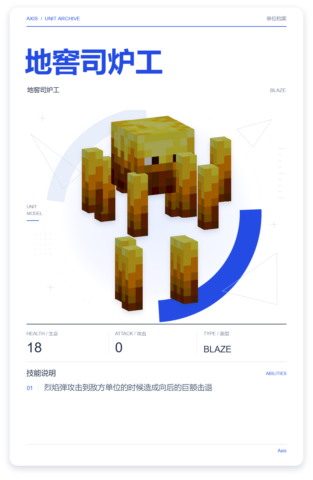 地窖司炉工 · 单位展示卡