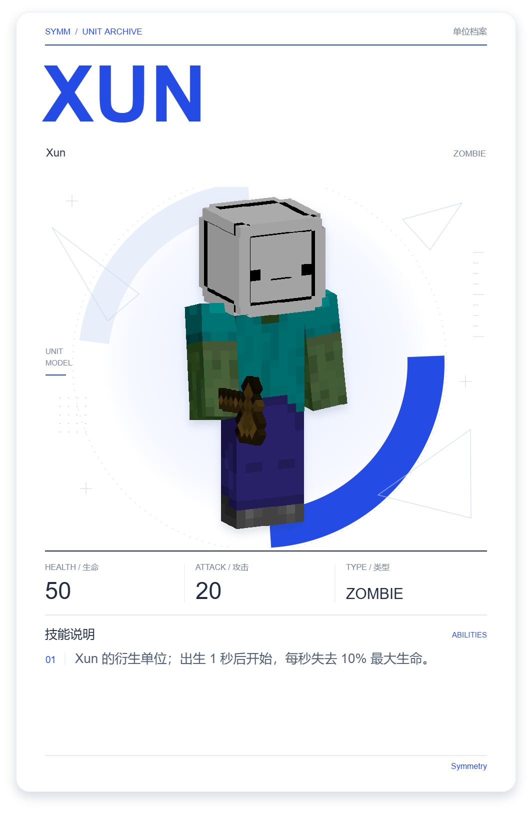 Xun · 单位展示卡