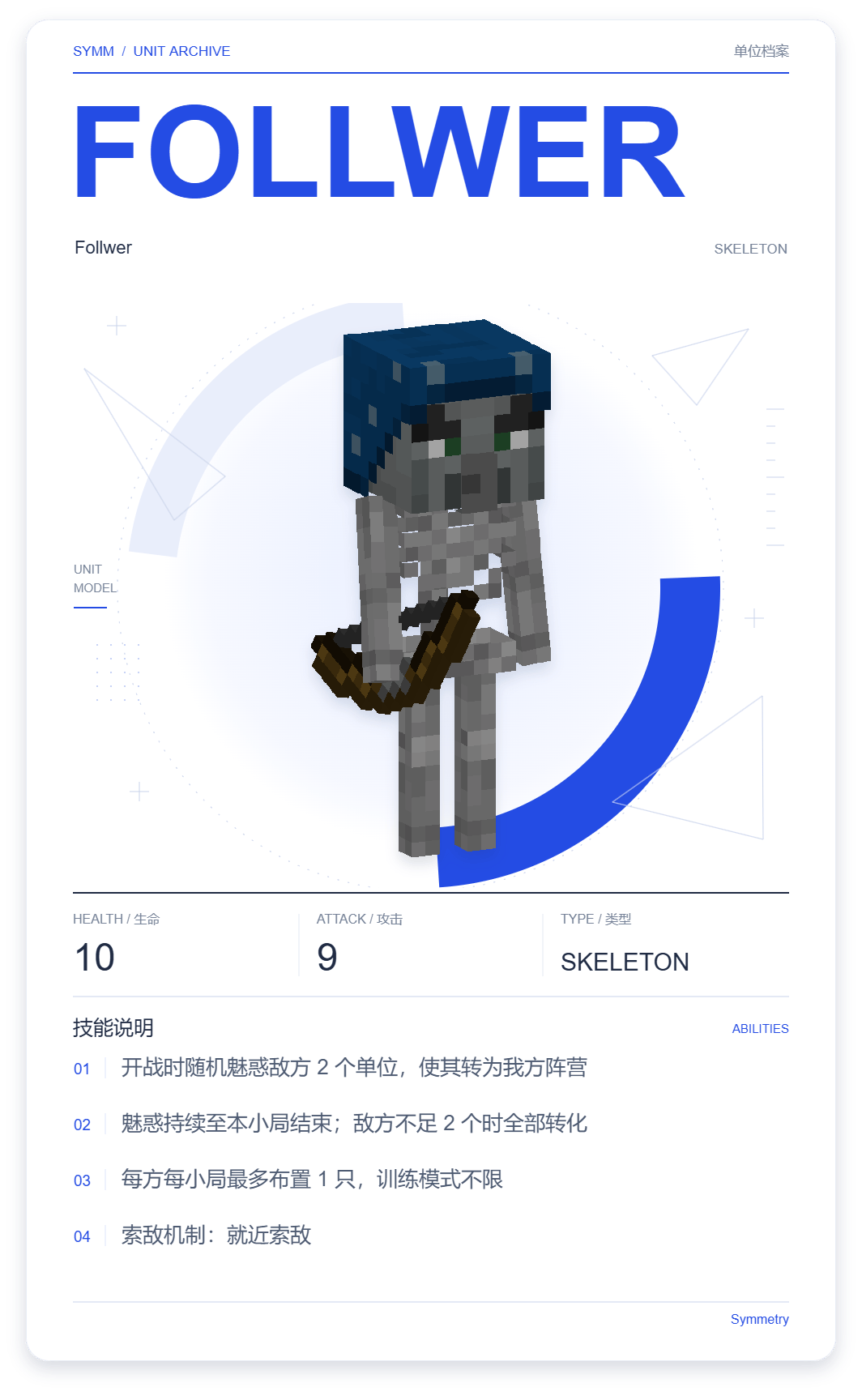 Follwer · 单位展示卡