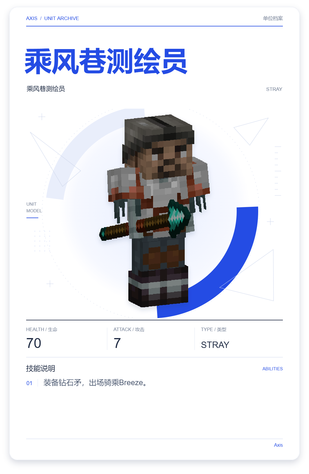 乘风巷测绘员 · 单位展示卡