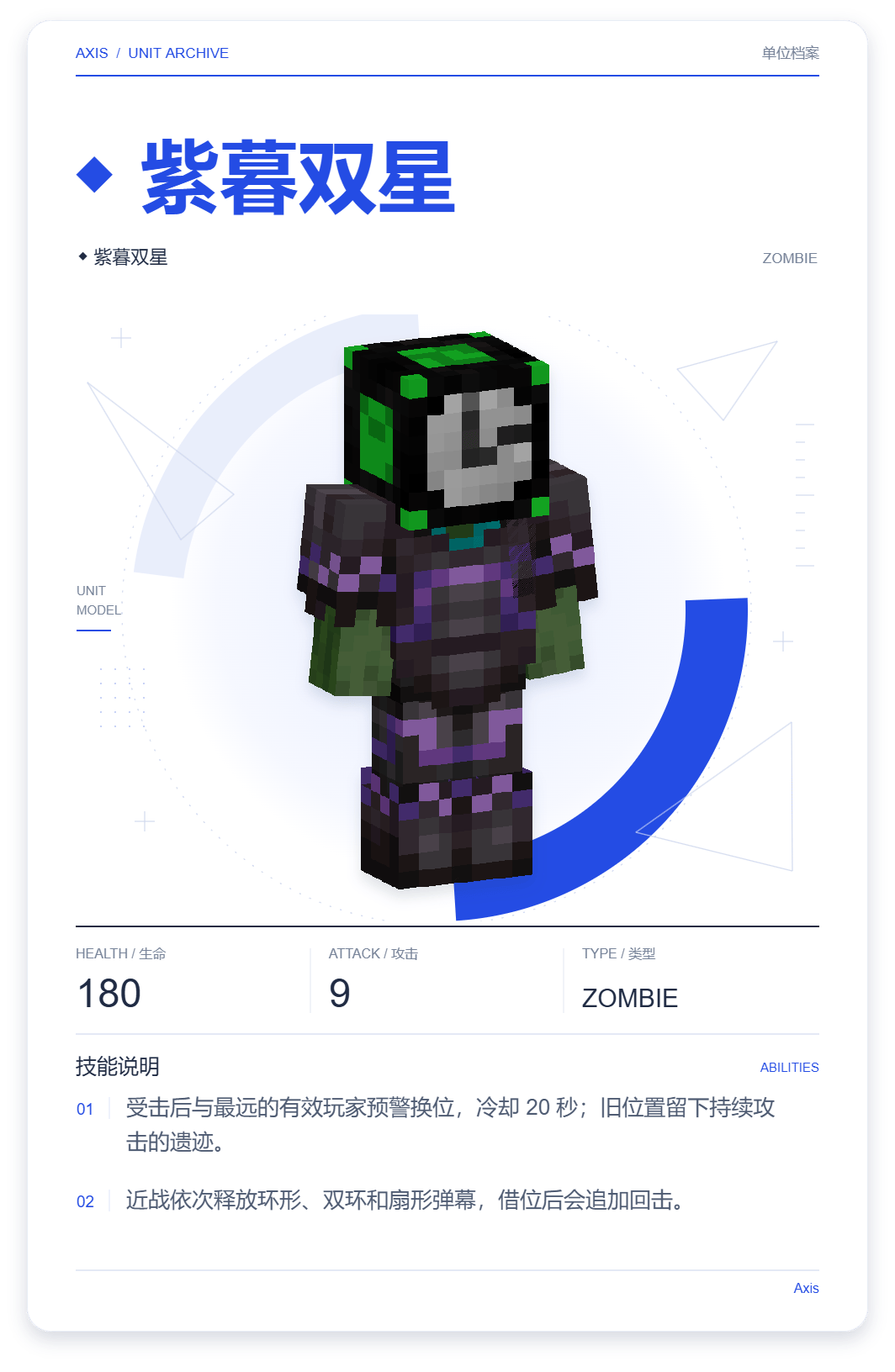 ◆ 紫暮双星 · 单位展示卡